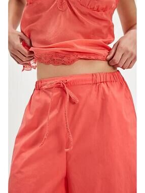 FREE PEOPLE Menorca Slouchy Capri Pants in Larkspur Size M #967